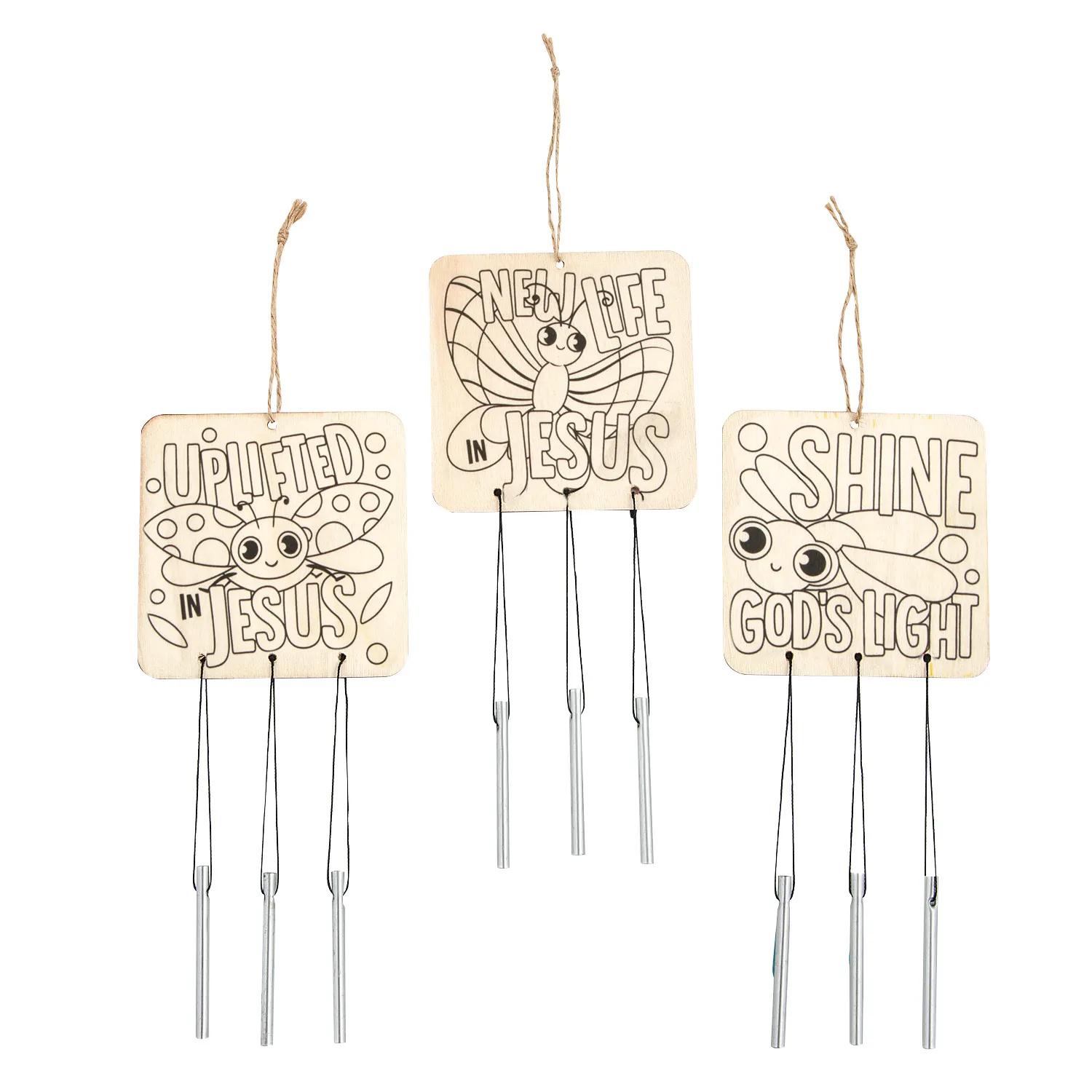 Fun Express Color Your Own Religious Spring Wind Chimes - 4