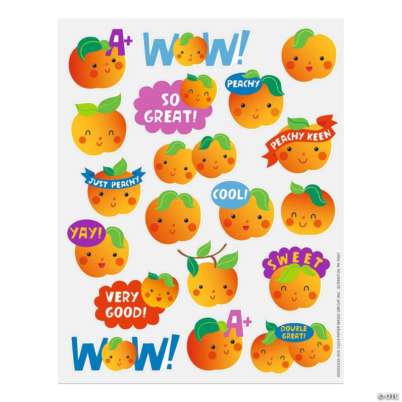 Bulk 80 Pc. Peach-Scented Stickers | Oriental Trading