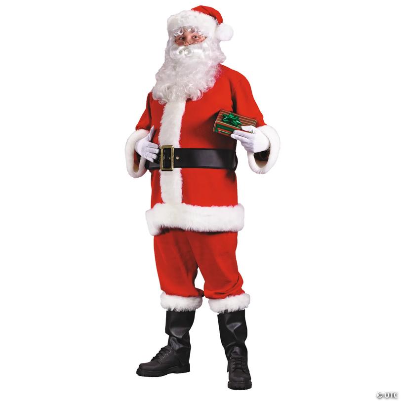 Adult&amp;#8217;s Economy Santa Claus Costume Image