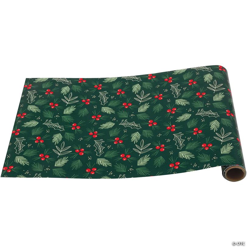 Blooming Holly Christmas Table Runner - 7 ft Image