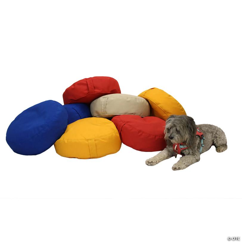 Cabrillo 16" Round Bean Cushions, Amber 2-Pack Image