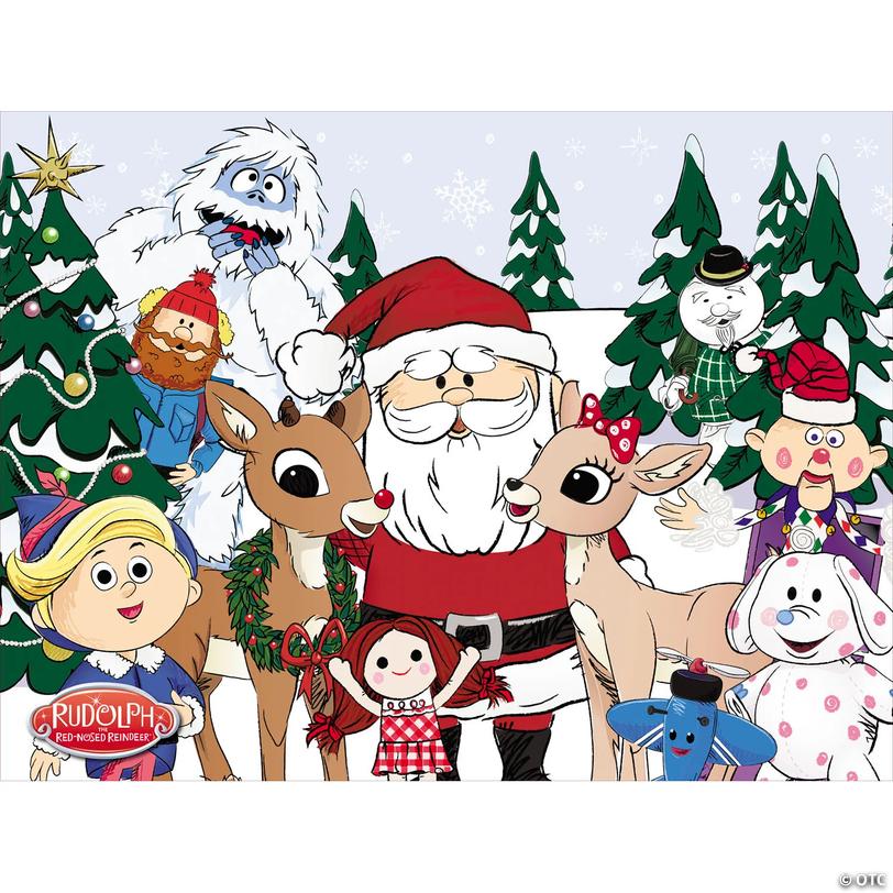 Rudolph the Red-Nosed Reindeer<sup>&amp;#174;</sup> Character Backdrop - 8 ft Image