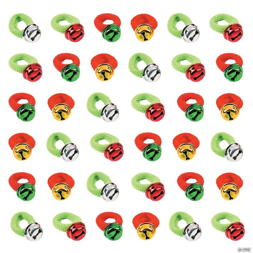 Holiday Stretchy Jingle Bell Rings - 36 pc Image