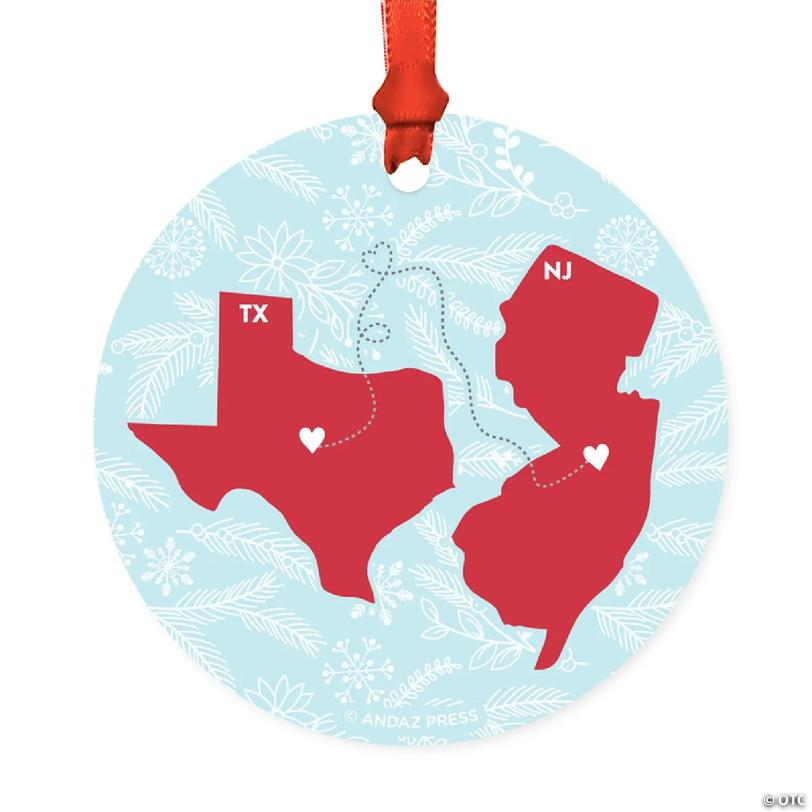 Wood MDF Ornament Texas & New Jersey | Oriental Trading