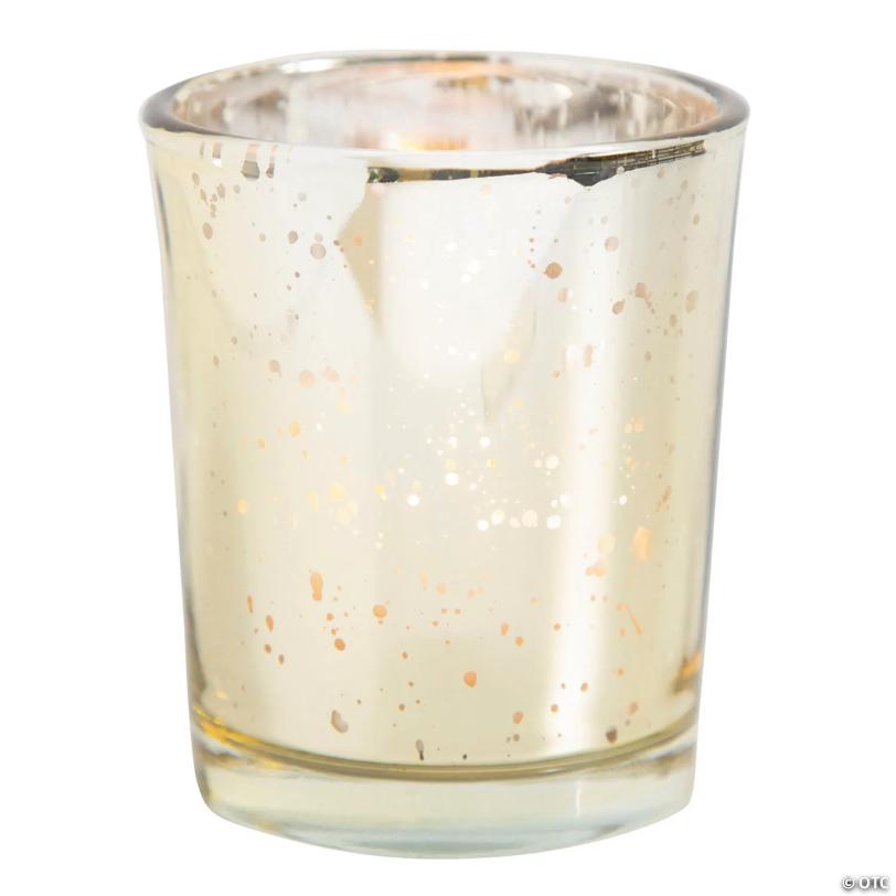 Gold-Flecked Mercury Votive Candle Holders - 36 Pc. Image
