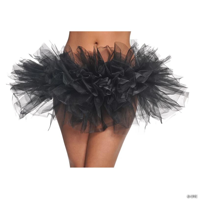 Women's Black Tulle Tutu - One Size Image
