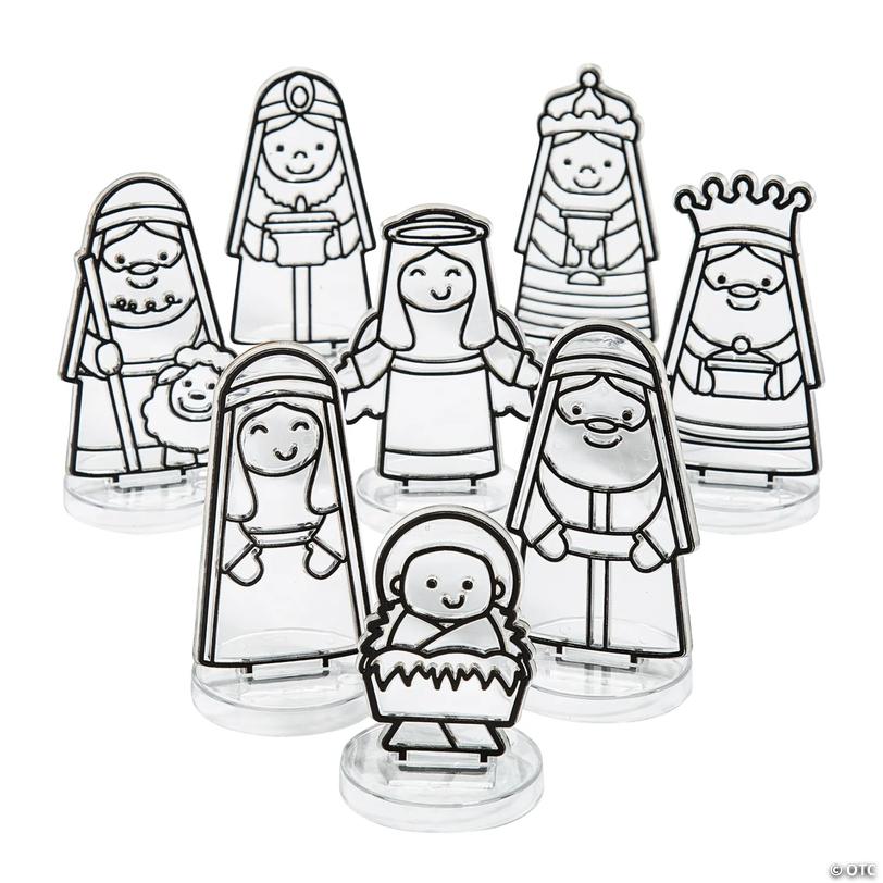 Nativity Suncatcher Set with Stands - 8 pc Image