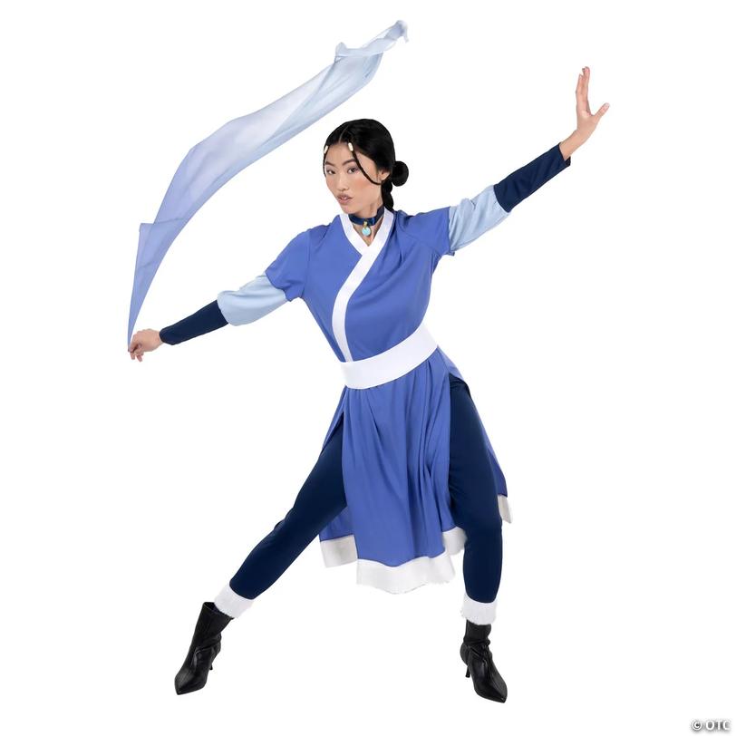 Adults Qualux Avatar: The Last Airbender&amp;#8482; Katara Costume - Large Image