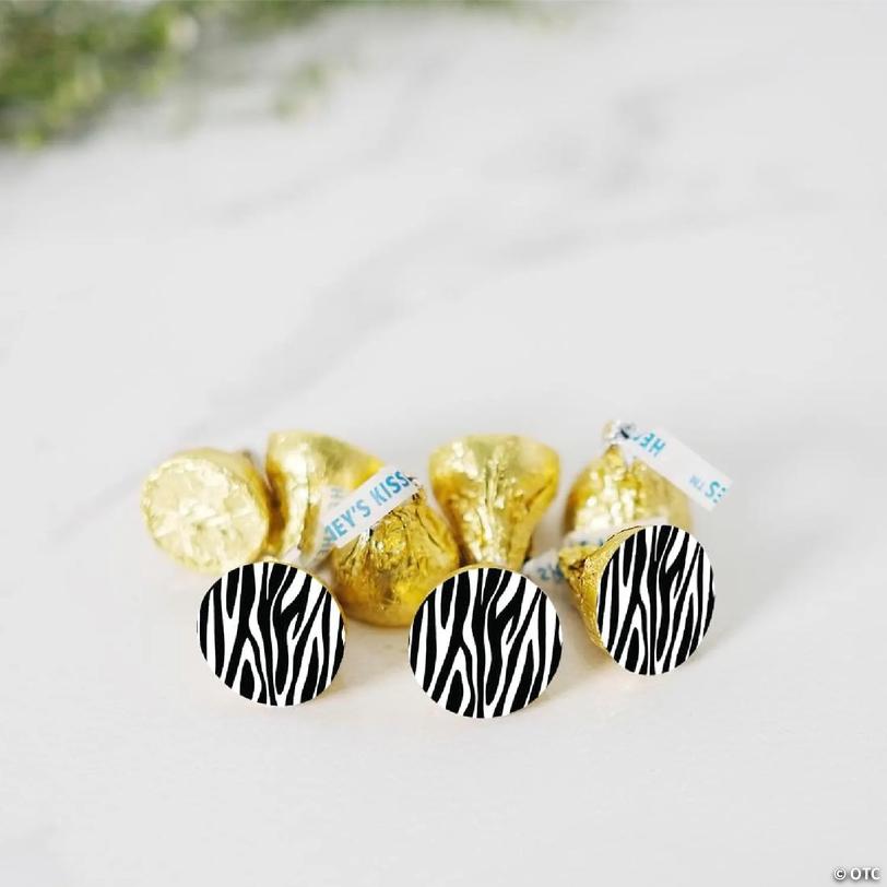 216 Zebra Print Birthday Chocolate Label | Oriental Trading
