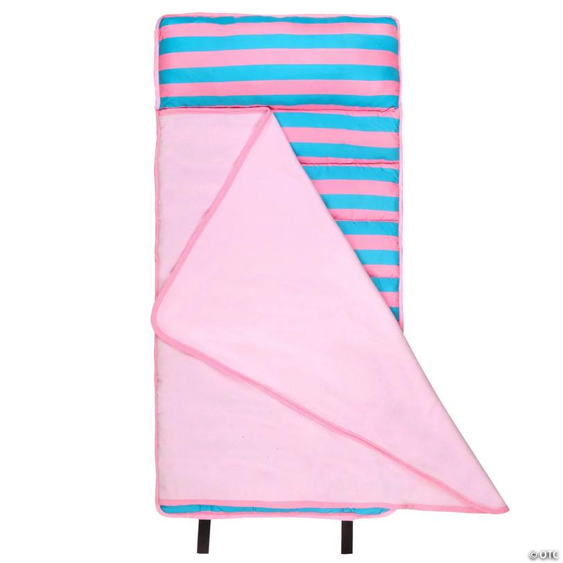 Pink Stripes Microfiber Toddler Nap Mat | Oriental Trading