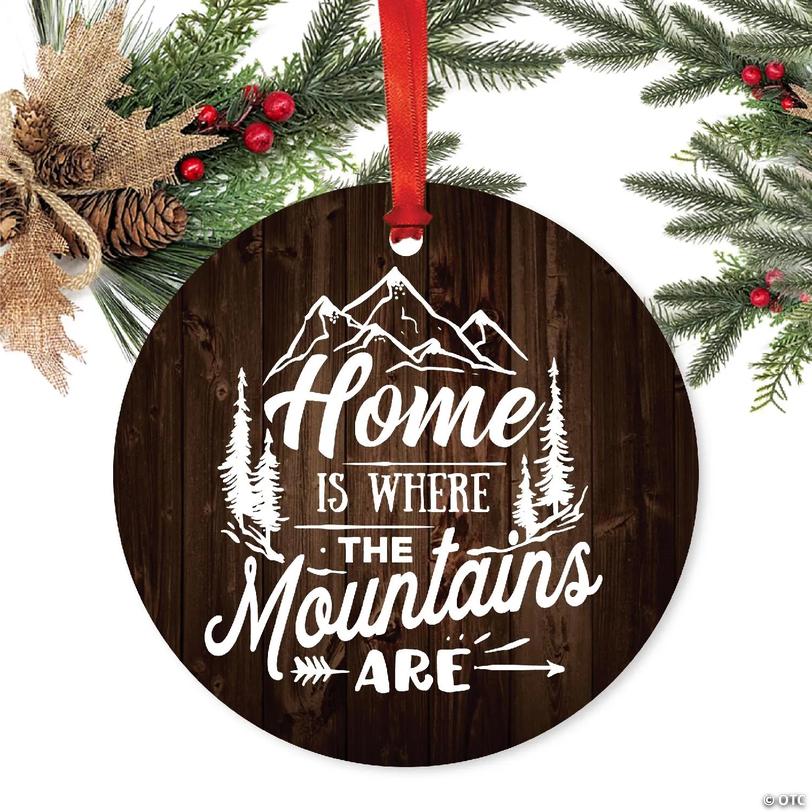 Metal Rustic Ornament Home Mountains | Oriental Trading