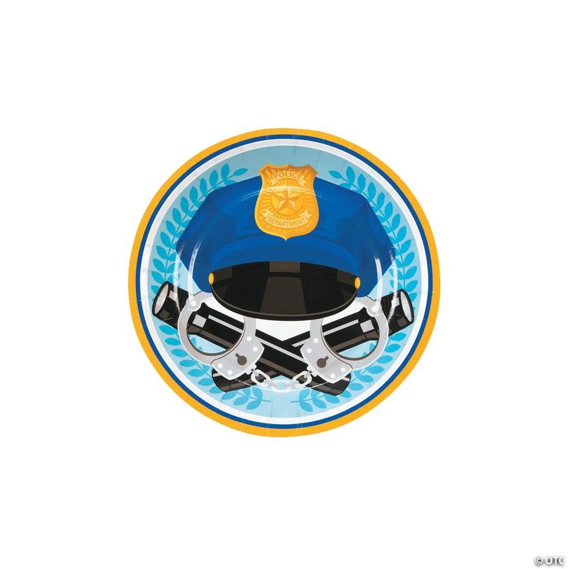 Police Party Paper Dessert Plates - 8 Ct. Image