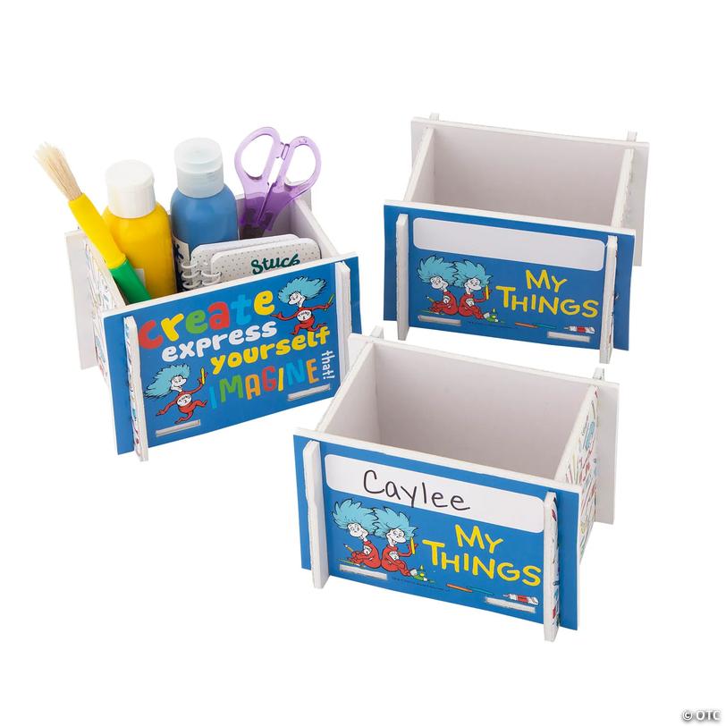 Dr. Seuss&amp;#8482; My Things Desktop Organizers - 12 Pc. Image