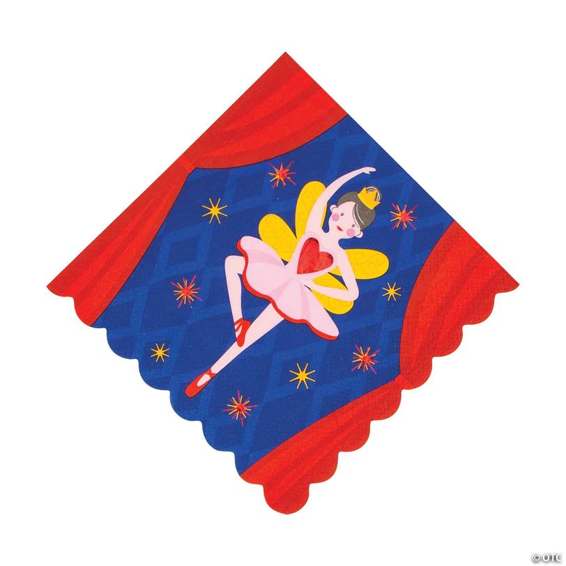 Nutcracker Ballerina Luncheon Napkins - 16 ct Image