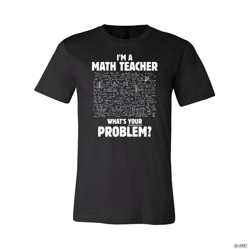 Math Teacher Adults&amp;#8217;s T-Shirt Image