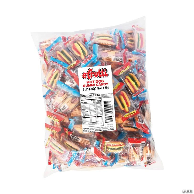 Efrutti<sup>&amp;#174;</sup> Hot Dog Gummi Candy Packs - 101 pc Image