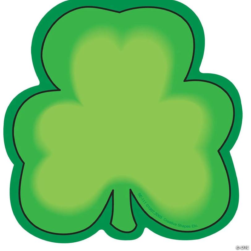 Creative Shapes Etc. - Large Notepad - Shamrock | Oriental Trading