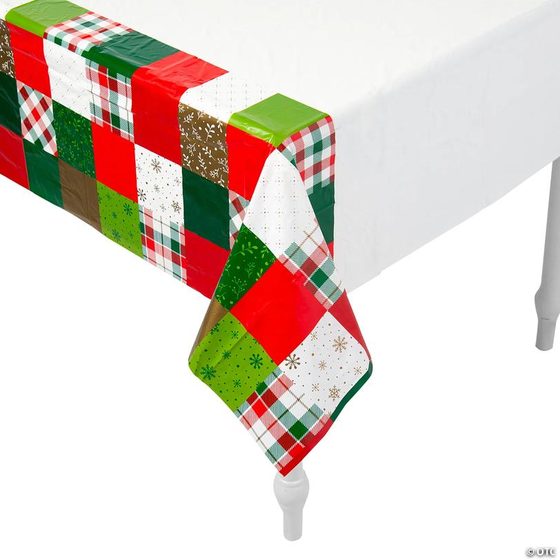 Patchwork Quilt Rectangle Tablecloth - 108" x 54" Image