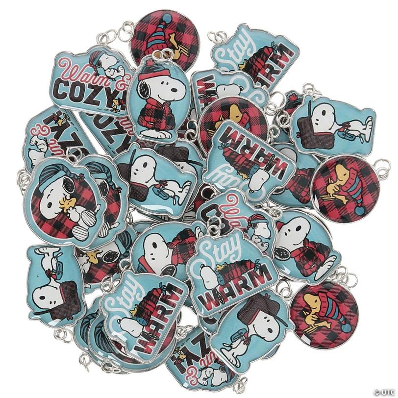Peanuts<sup>&amp;#174;</sup> Warm &amp; Cozy Snoopy Enamel Charms &amp;#8211; 24 pc Image