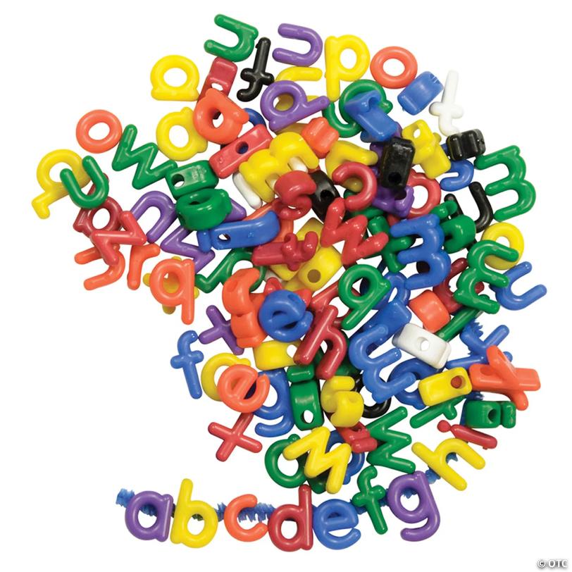 Roylco Manuscript Letter Beads, Lowercase, Pack of 288 Image
