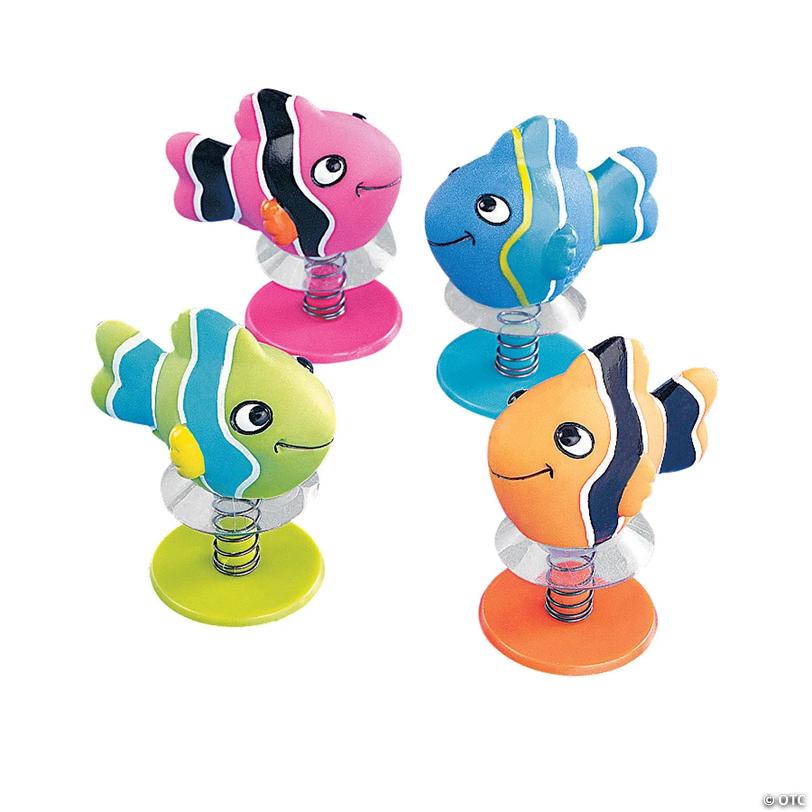 1 3/4" Smiling Bright Tropical Colors Clown Fish Pop-Ups - 24 Pc. Image