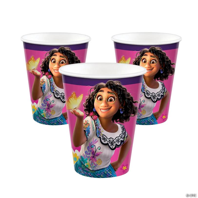 9 oz. Disney&amp;#8217;s Encanto Mirabel &amp; Butterfly Disposable Paper Cups - 8 Ct. Image