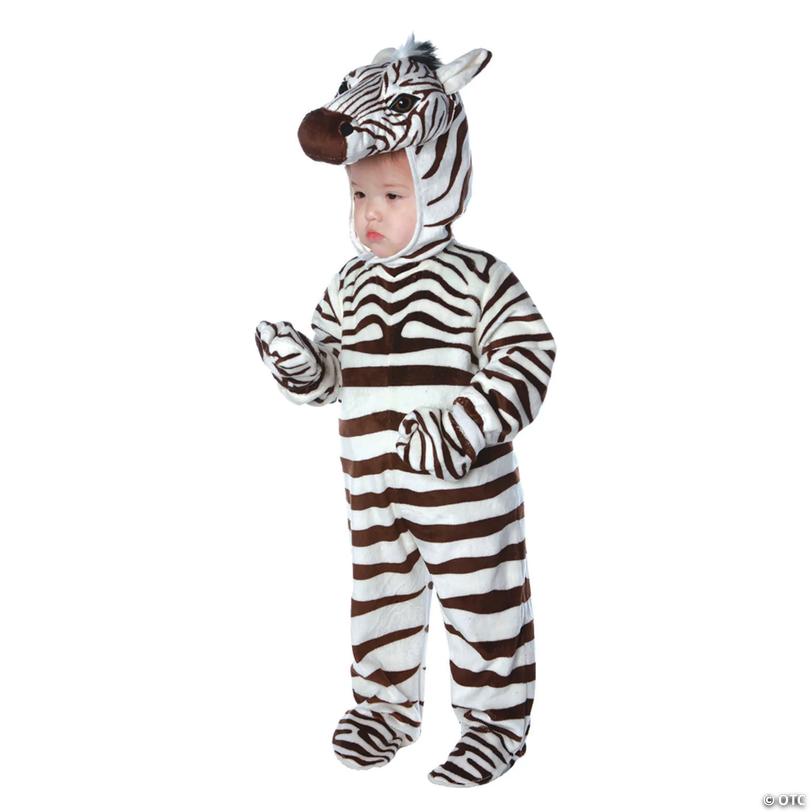 Toddler Zebra Jumpsuit Costume - 18-24 Months Image