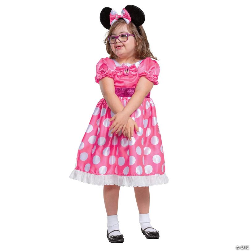 Kids Pink Disney Minnie Mouse Adaptive Costume - Small 4-6 Image