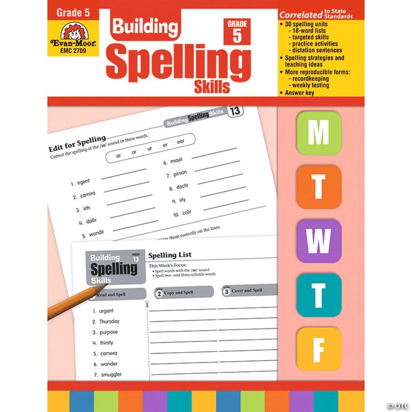 Evan-Moor Building Spelling Skills Gr 5 Image