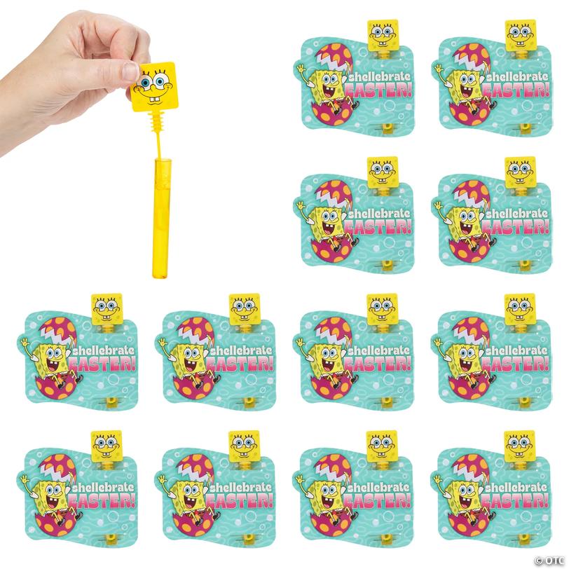 SpongeBob SquarePants&amp;#8482; Bubble Tubes with Easter Handout Card for 12 Image