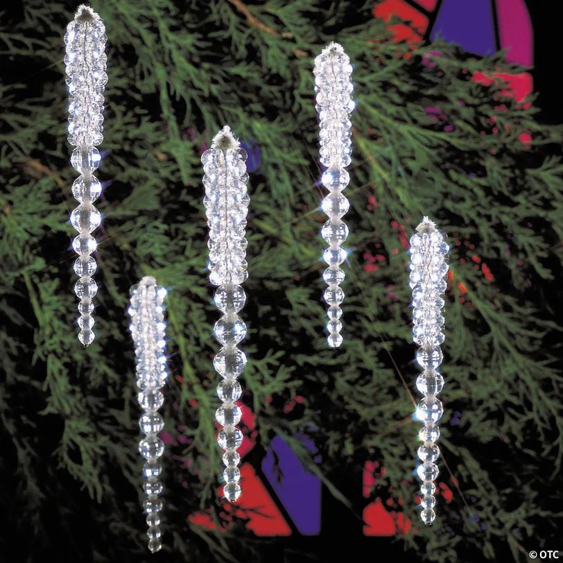 Beaded Sparkling Icicle Christmas Ornament Craft Kit - Makes 30 Image