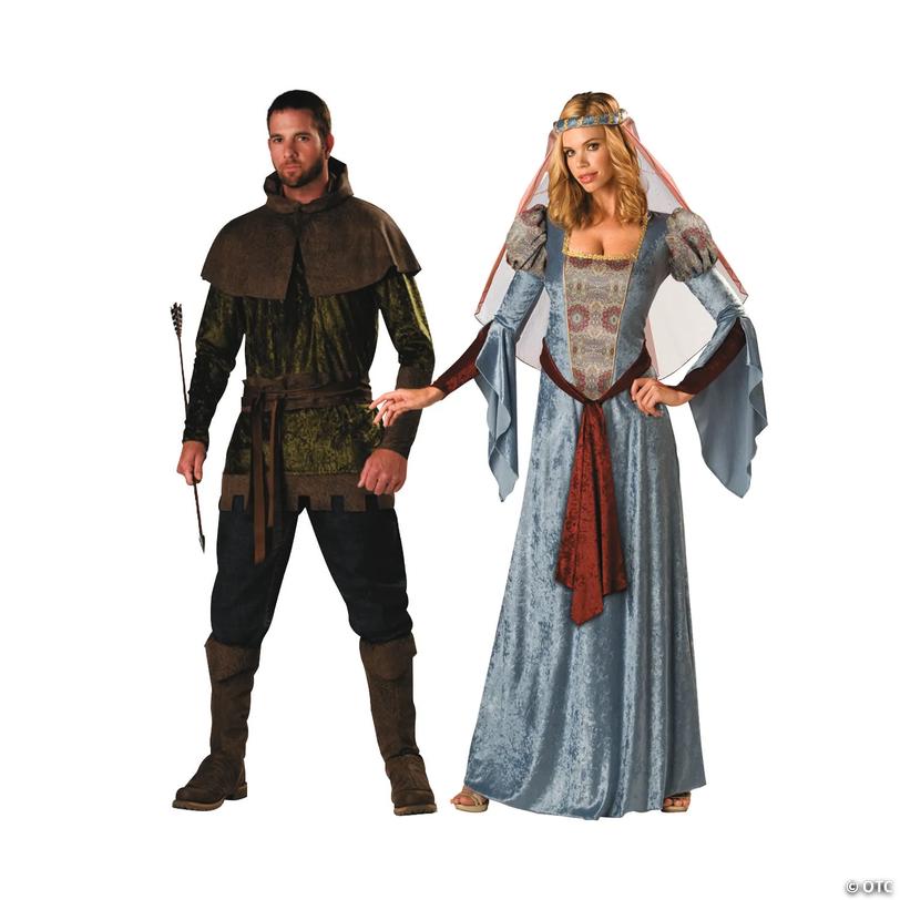 Adult&amp;#8217;s Robin Hood &amp; Maid Marian Couples Costumes Image