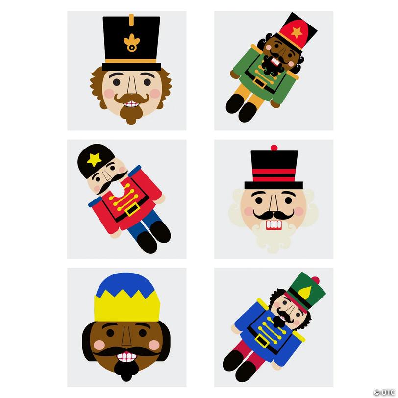 Bulk Nutcracker Temporary Tattoos - 72 pc Image
