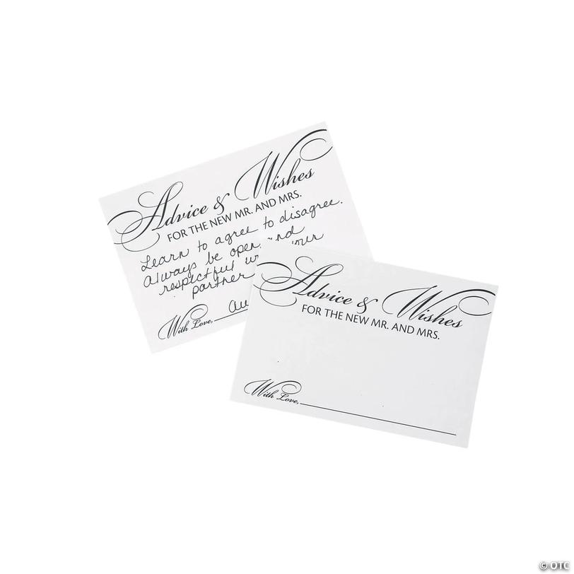 Wedding Advice Cards - 24 Pc. Image