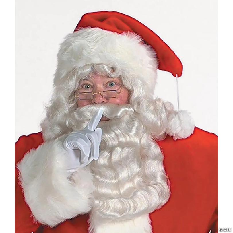 Adults Deluxe Plush Professional Santa Hat - Extra Large Image