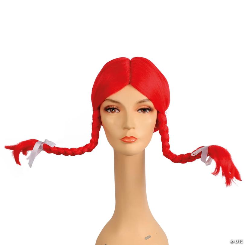 Women's Deluxe Red Braided Wig Image