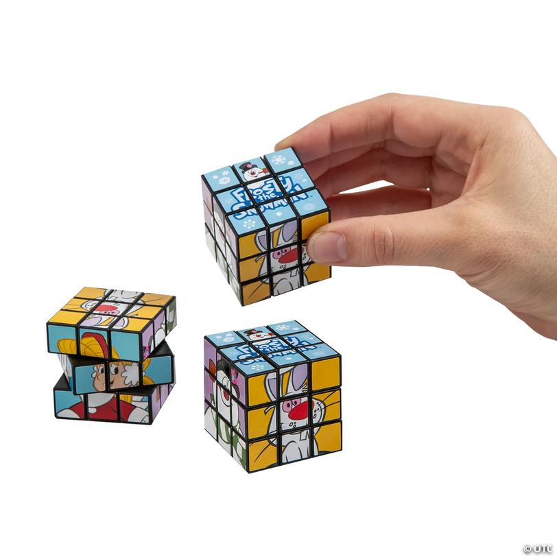 Mini Frosty the Snowman&amp;#8482; Puzzle Cubes - 12 pc Image