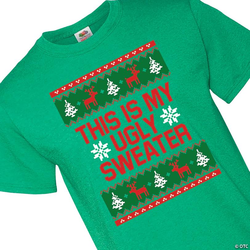 This Is My Ugly Sweater Adults T-Shirt - 2XL Image