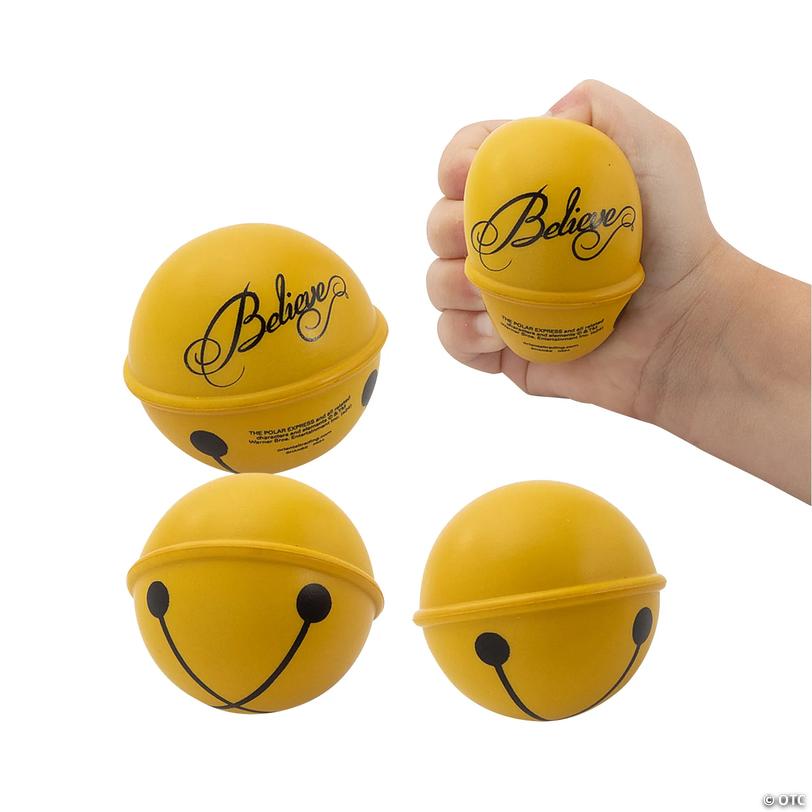 The Polar Express&amp;#8482; Bell-Shaped Stress Balls - 12 pc Image