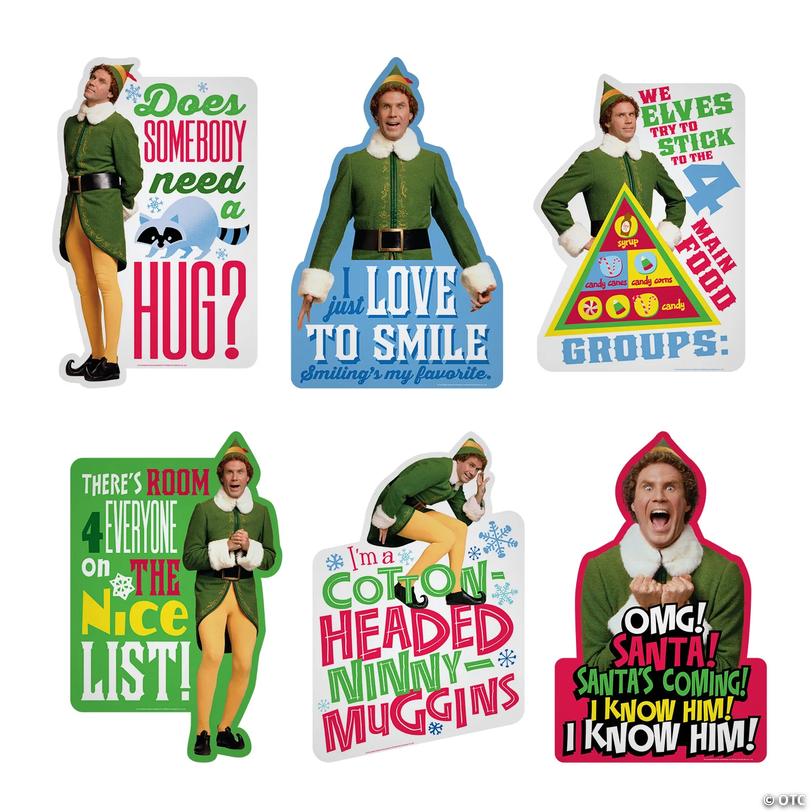Buddy the Elf&amp;#8482; Wall Cutouts - 6 pc Image