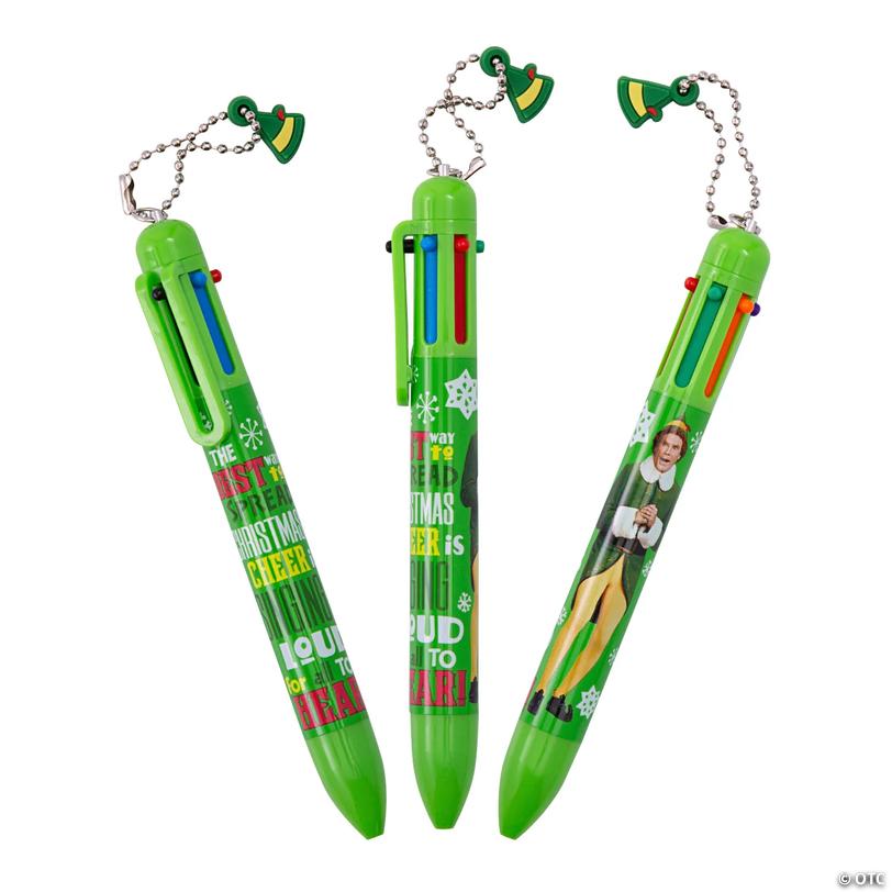 Buddy the Elf&amp;#8482; Shuttle Pens with Hat Charm - 12 pc Image