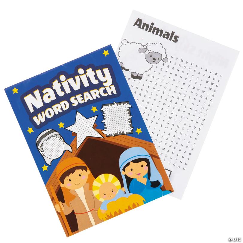Nativity Religious Word Search Books - 24 pc Image