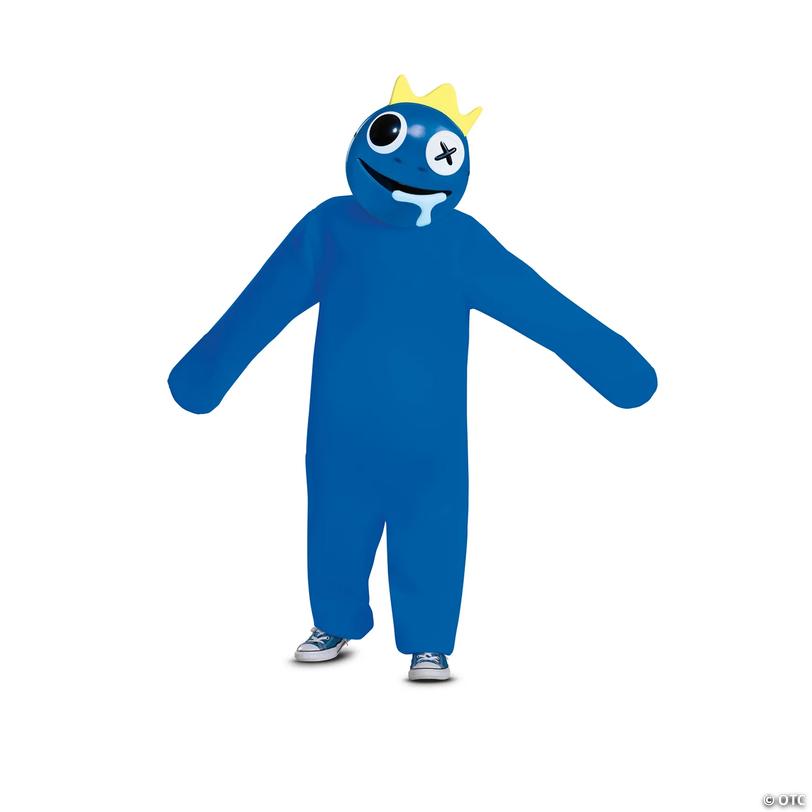 Kids Deluxe Rainbow Friends Blue Costume - Small 4-6 Image