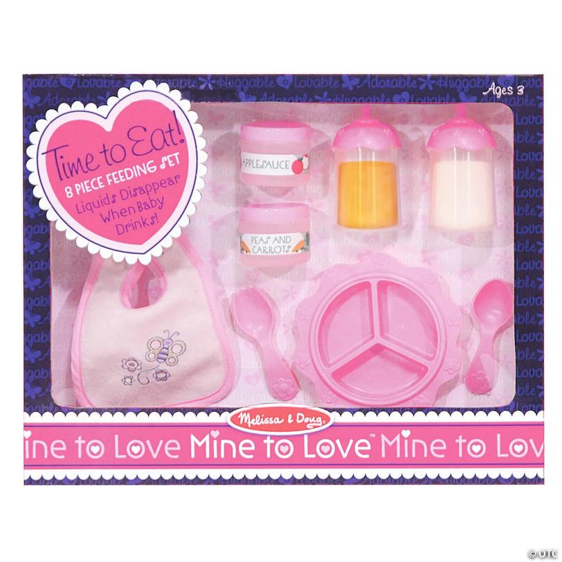 Melissa &amp; Doug Time To Eat Play Feeding Set - 8 Pieces Image
