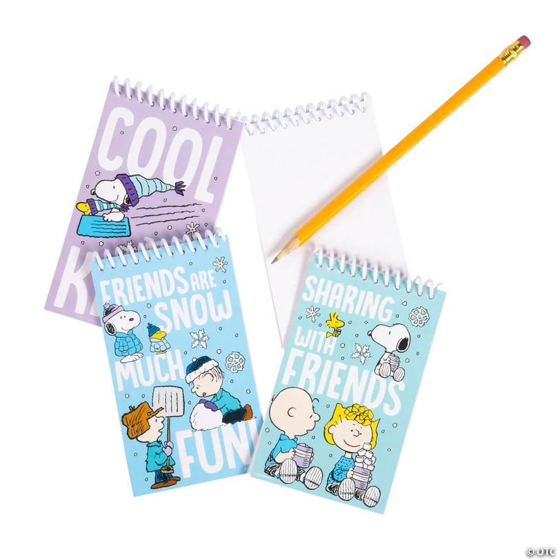 Peanuts<sup>&amp;#174;</sup> Winter Spiral Notepads - 24 pc Image