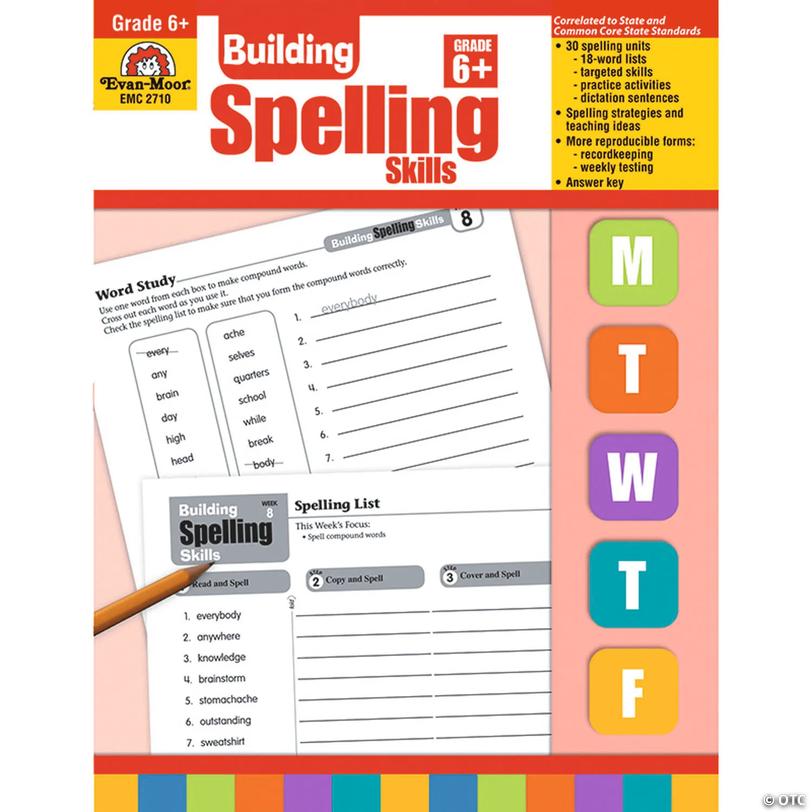 Evan-Moor Building Spelling Skills, Teacher's Edition, Grade 6+ Image