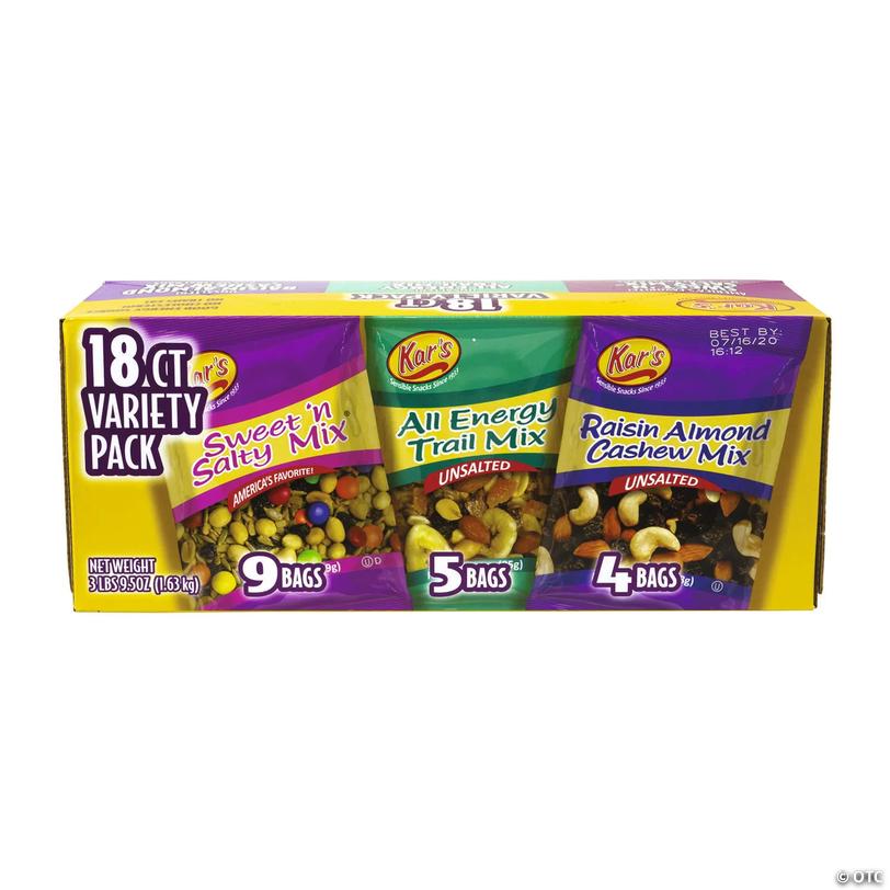 Kar's Trail Mix Variety Pack, 18 Count | Oriental Trading