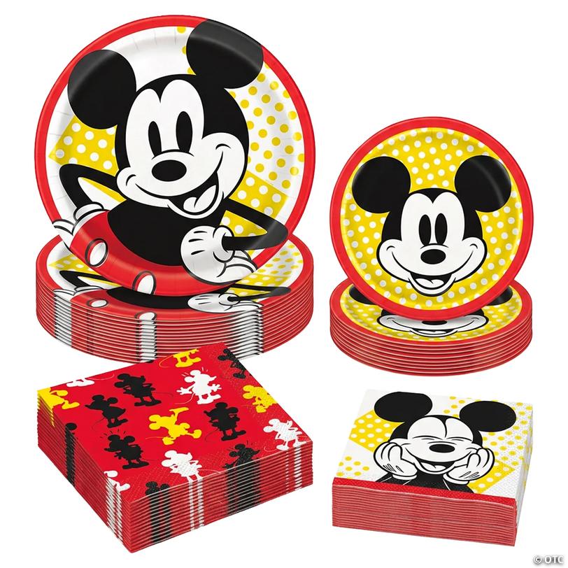 Mickey Mouse&amp;#8482; Party Disposable Tableware Kit for 24 Guests Image