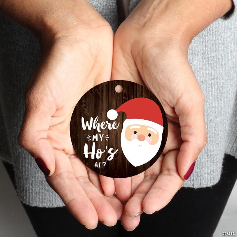 MDF Ornament Where My Ho's At | Oriental Trading