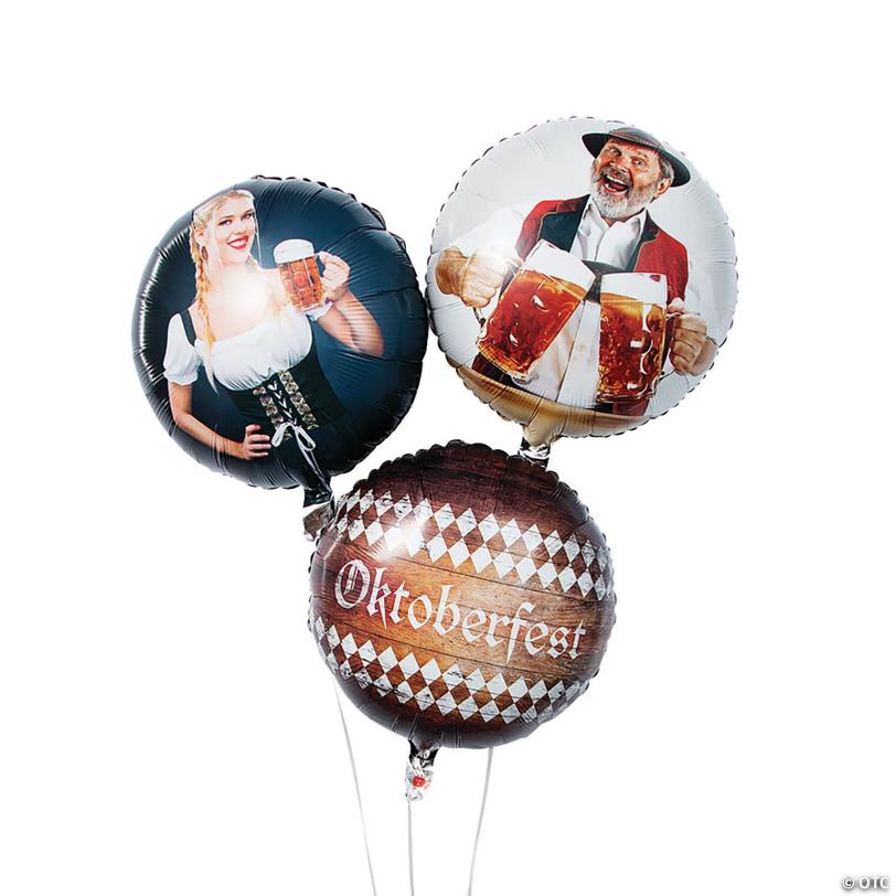 Oktoberfest 18" Mylar Balloons - 3 Pc. Image